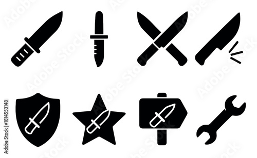 Tactical Knife Icons