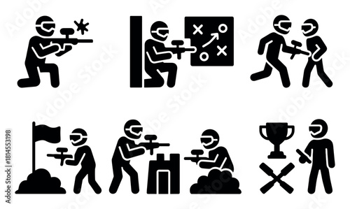 Paintball Icons Grid