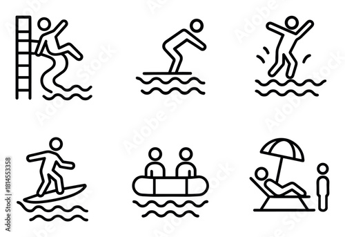 Water Attraction Icons