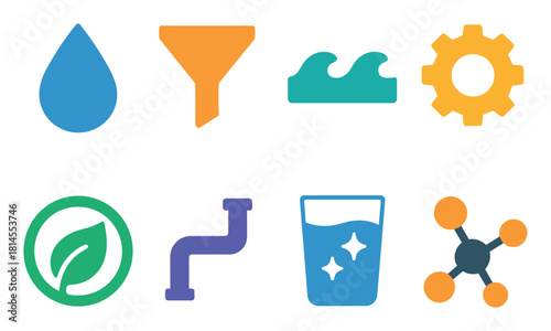 Desalination Icon Grid