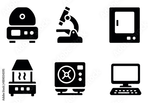 Laboratory Equipment Icons