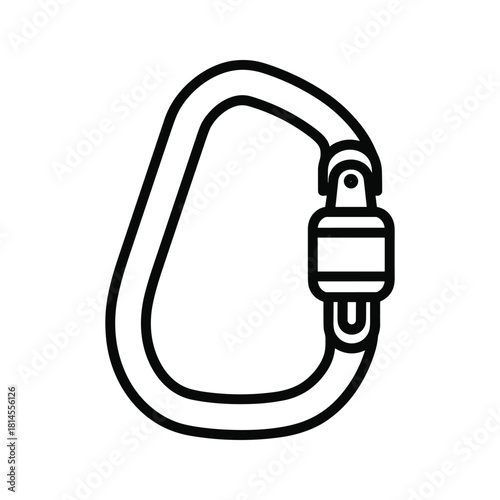 Simple black and white line art icon of a combination padlock with a numbered dial and side tumblers, isolated on