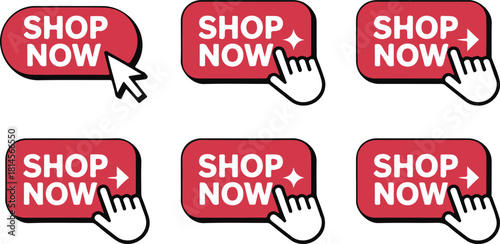 Button: shop now e-commerce call to action