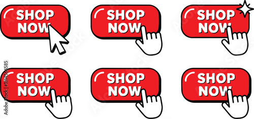 Shop now button for e-commerce website