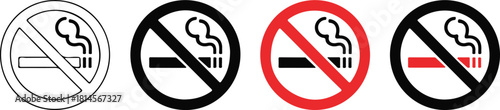 No smoking symbol collection
