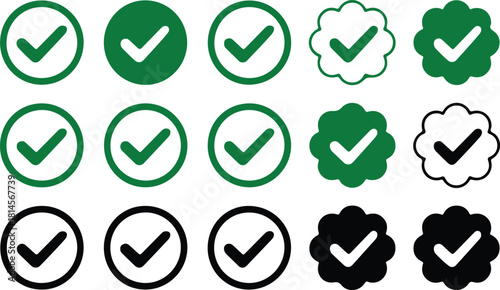 Checkmark icons collection