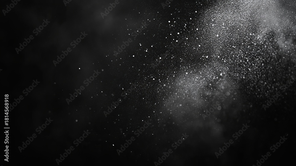 Obraz premium Stunning cosmic dust cloud with sparkling stars against a deep black sky, perfect for atmospheric backgrounds or inspiring space themes