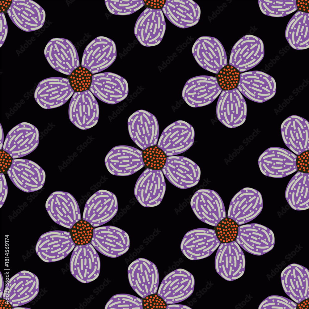 Fototapeta premium seamless floral pattern