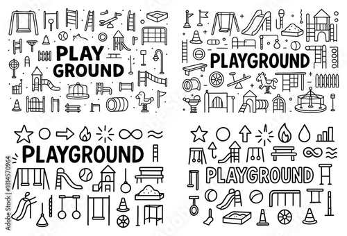 Playground equipment design collection