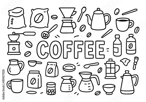 Coffee Essentials Doodle