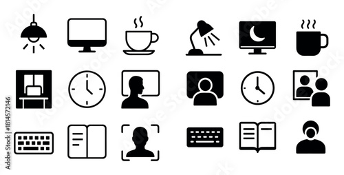 Minimalist Night Icons