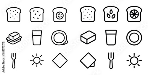Healthy Toast Icons