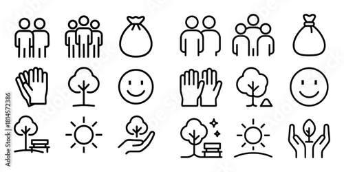 Community Cleaning Icons