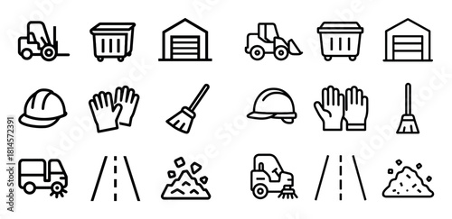 Industrial Cleaning Icons