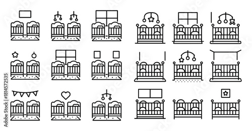 Twin Crib Icons