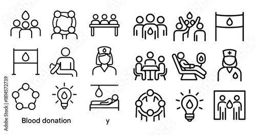 Blood Donation Icons