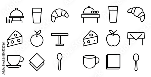 Minimal Breakfast Icons