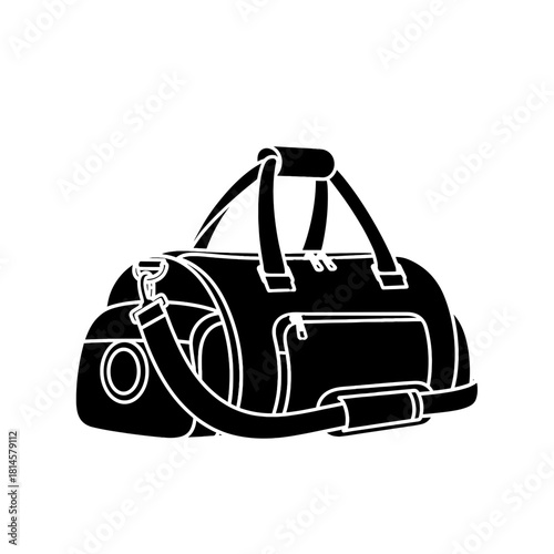 Solid Black Vector Element, Dark Overlay Graphic, Minimalist Abstract Design on Transparent Background