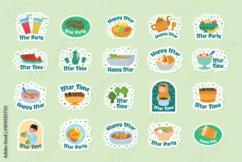 Happy Iftar Sticker Collection
