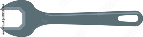 A simple illustration of a wrench, commonly used for mechanical work.