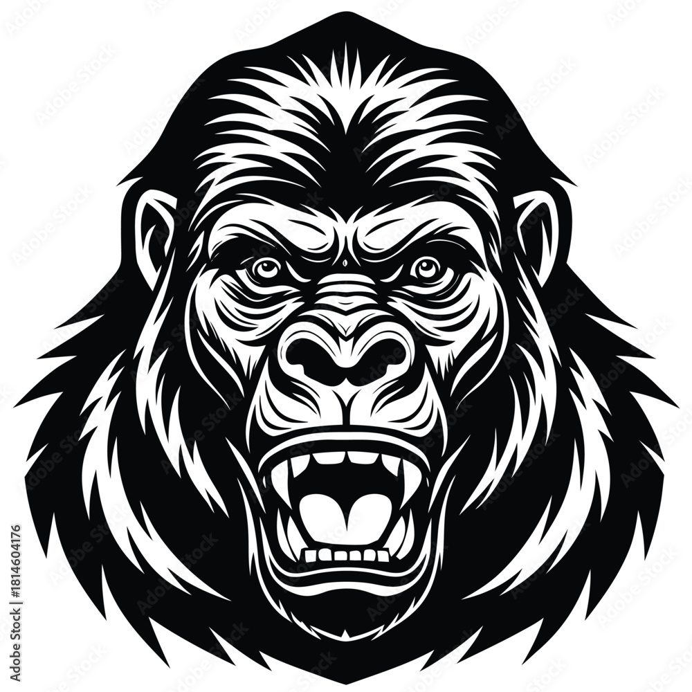 Obraz premium gorilla vector icon