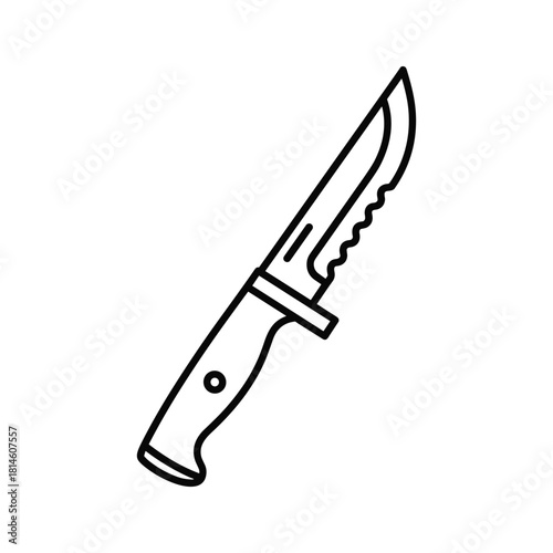 Outline icon of a bicycle water bottle cage holder for mounting on a frame, isolated on