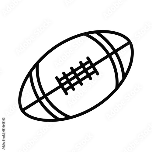 American football isolated on