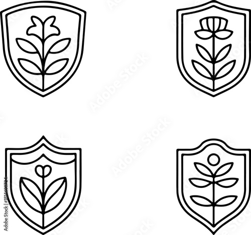 set of shields