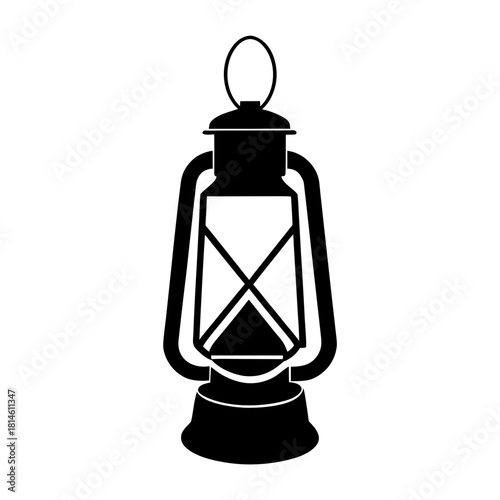 old oil lamp isolated