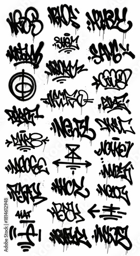 Dynamic graffiti art with urban flair, perfect for edgy designs and street style inspiration now