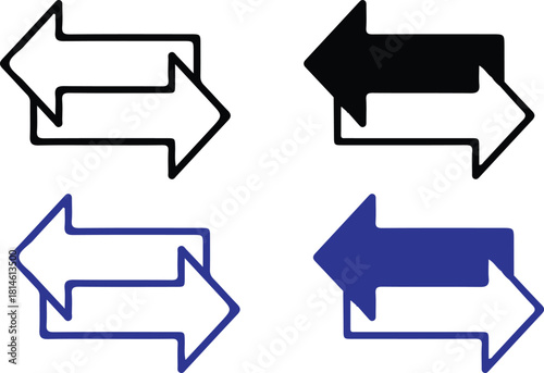 transfer bule line icons set vector design illustration 