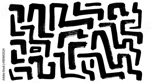 Bold abstract pattern with brushstrokes, perfect for modern designs and eye catching backgrounds