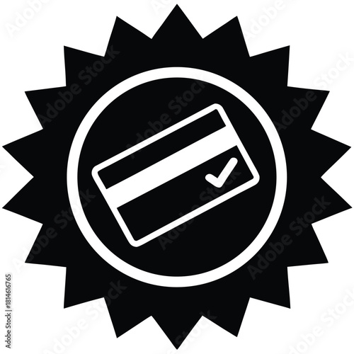 payment success icon on white background