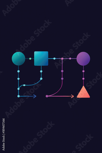 Machine Learning Algorithm Visualization with Geometric Shapes