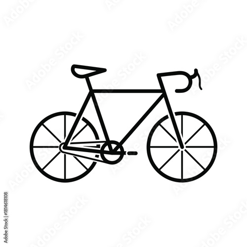 Bicycle isolated on for transportation and recreational activity