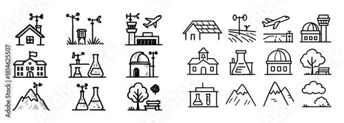 Weather Station Sketch Icons