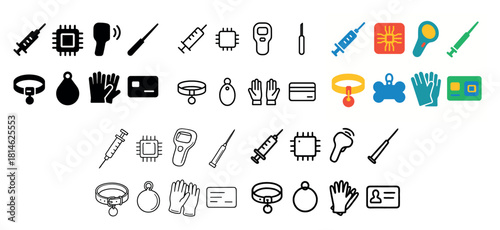 Diverse icon collection: technology and tools
