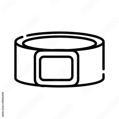 Dog collar isolated on