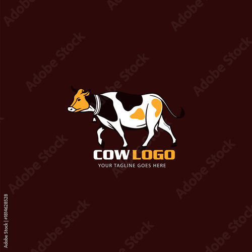 Cow  logo vector illustration design template