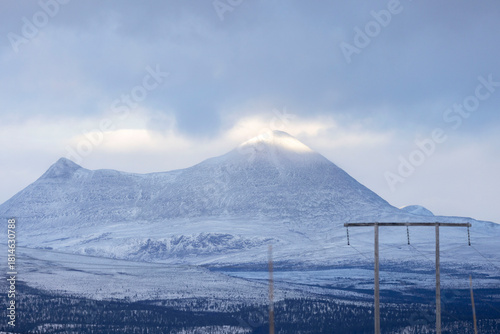 snow covered mountain