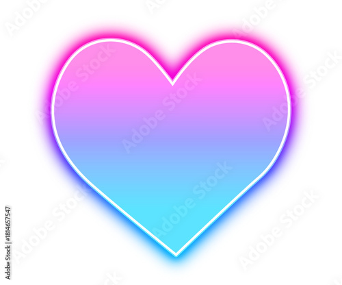 Heart in Pink and Blue