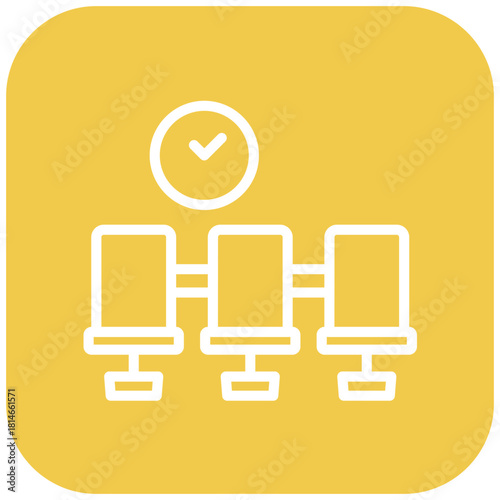 Vector Design Waiting Room Icon Style