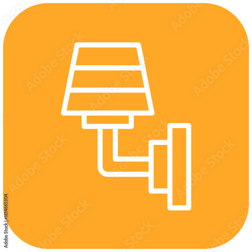Vector Design Wall Lamp Icon Style