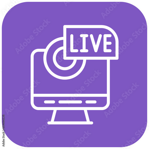 Vector Design Live Stream Icon Style
