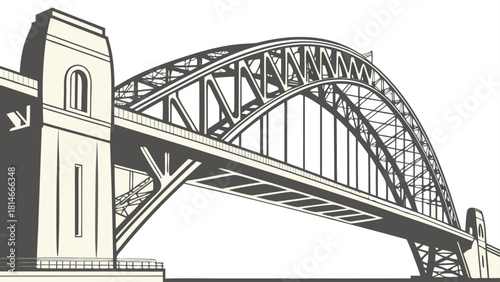 Newcastle Tyne Bridge minimal industrial look