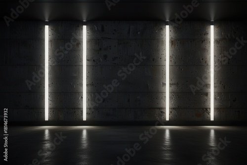 Wall with vertical light background illustration 