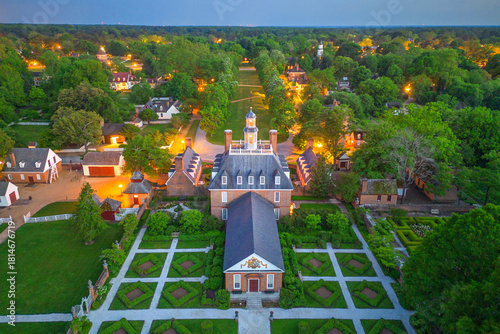 Tableau sur toile Historic WIlliamsburg, Viriginia, USA 1626