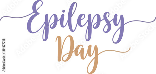 Epilepsy day awareness calligraphy