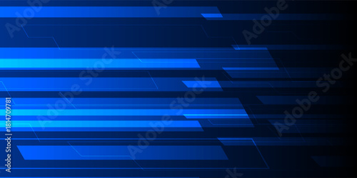 Bright navy blue dynamic abstract vector background with diagonal lines. Trendy classic color of 2020. 3d cover of business presentation banner for sale event