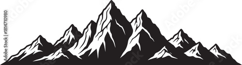 Berge silhouette design eps